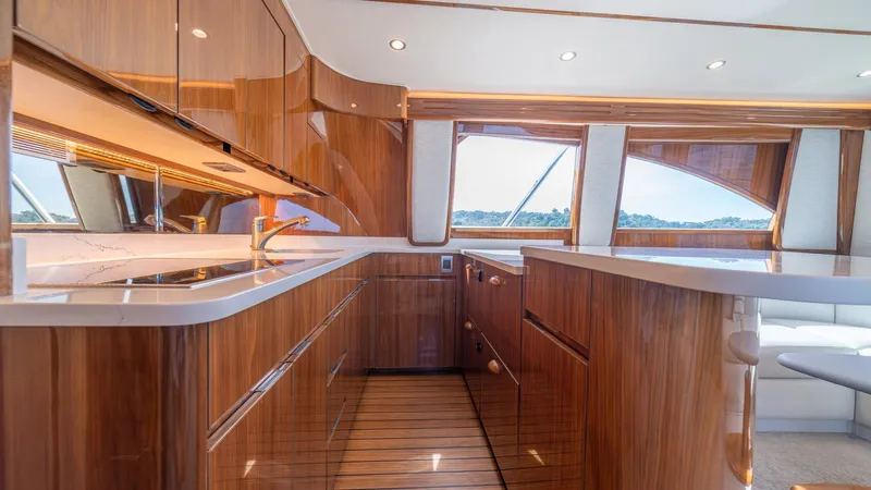 Slide: The Image of Galley with Polished Wood Finishes - 44