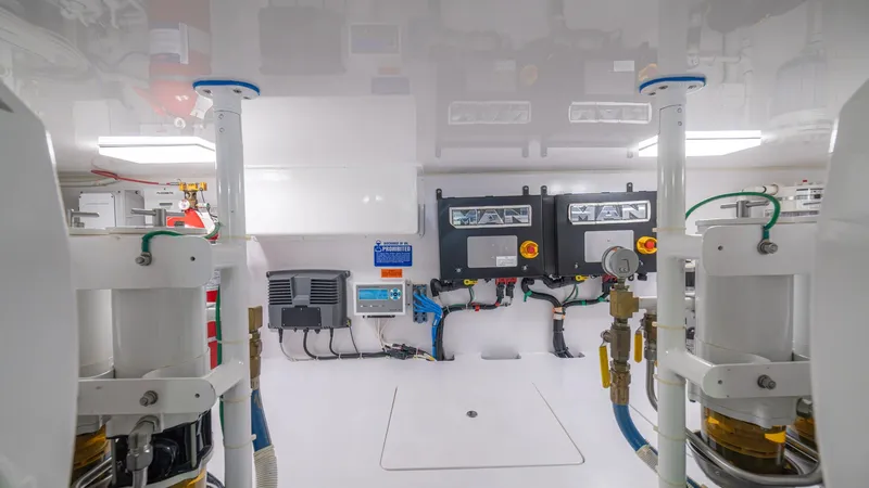 Slide: The Image of Engine Room with Control Panels - 109
