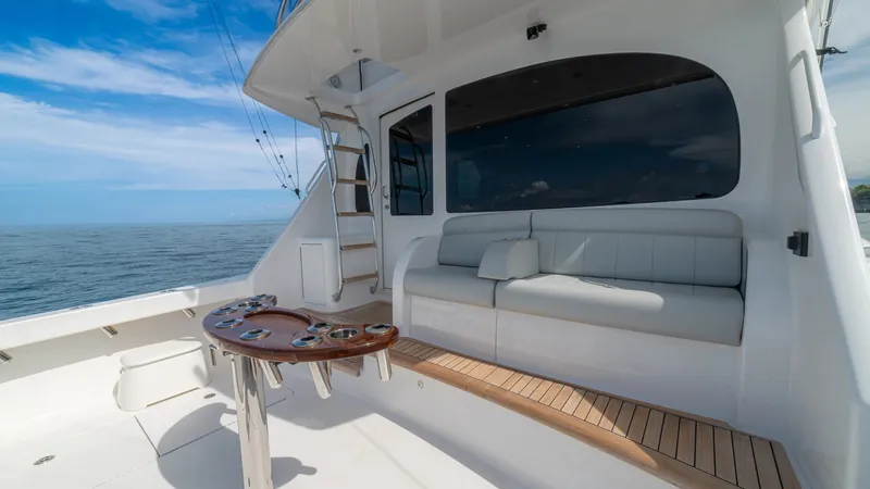 Slide: The Image of Aft Deck with Seating and Table - 54