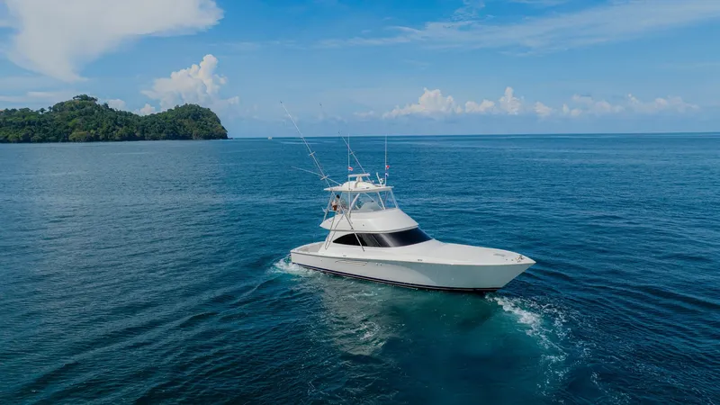 Slide: The Image of Viking 48 Convertible Cruising at Sea - 20