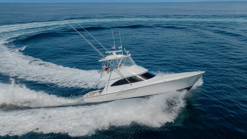 Slide: The Image of Viking 48 Convertible Cruising at Sea - 30