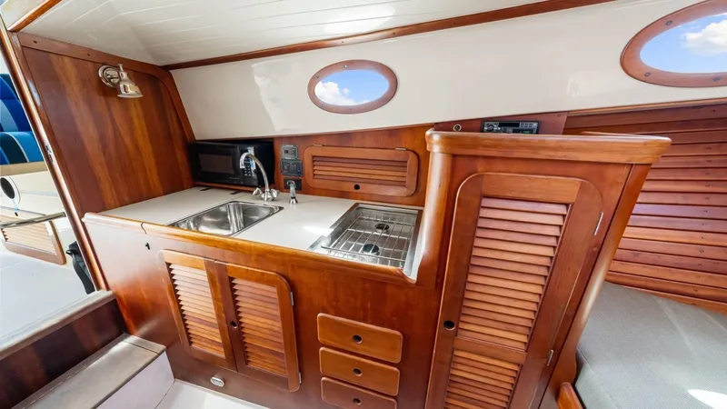 Slide: The Image of 1998 36 Hinckley Picnic Boat Galley - 7
