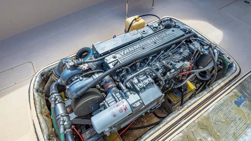Slide: The Image of 1998 36 Hinckley Picnic Boat Engine - 34