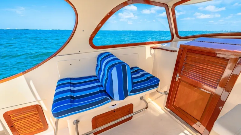 Slide: The Image of 1998 36 Hinckley Picnic Boat Cockpit - 22