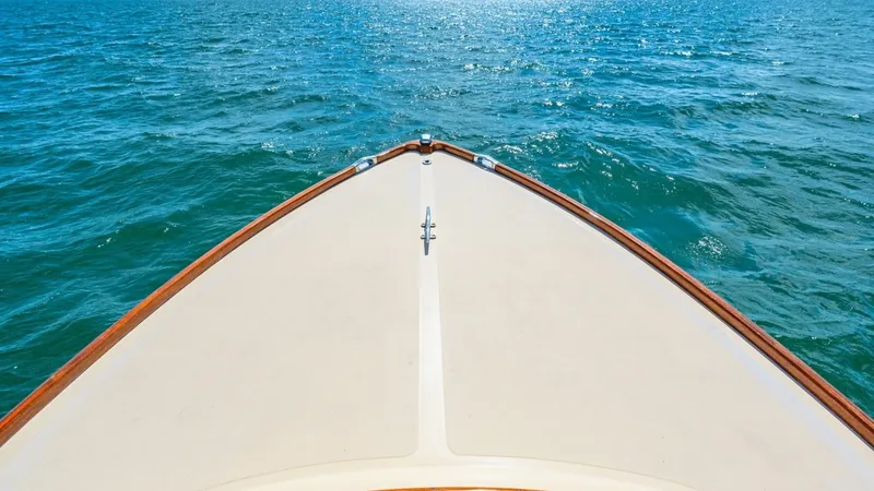 Slide: The Image of 1998 36 Hinckley Picnic Boat Bow - 28