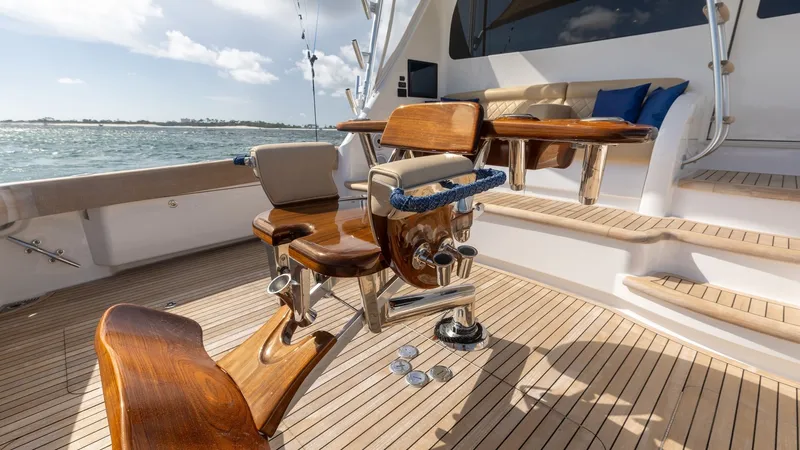 Slide: The Image of Cockpit with Teak Decking and Seating - 9
