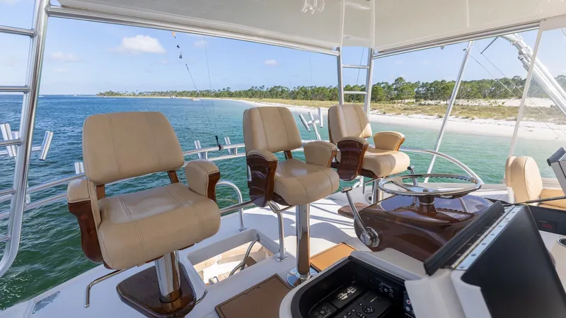 Slide: The Image of Flybridge with Captain's Chairs - 37