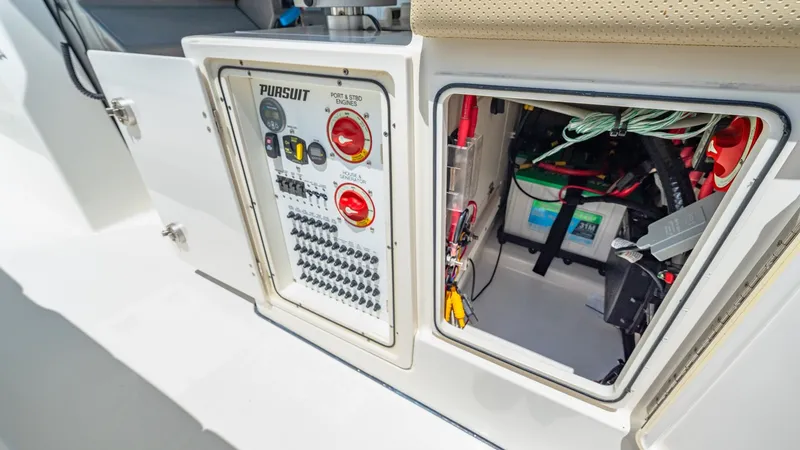 Slide: The Image of Electrical Control Panel and Storage Compartment - 39