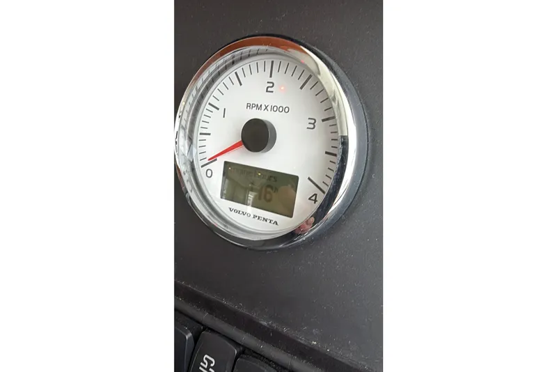 Slide: The Image of Volvo Penta RPM gauge on 2019 Beneteau Swift Trawler 44, displaying engine revolutions. - 20