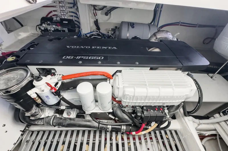 Slide: The Image of Engine room of 2021 Tiara C 44 Coup with Volvo Penta D6-IPS650 engine. - 46