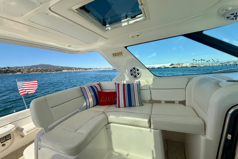 Slide: The Image of Luxurious interior of 2006 Tiara Yachts 3600 Sovran with scenic ocean view. - 47