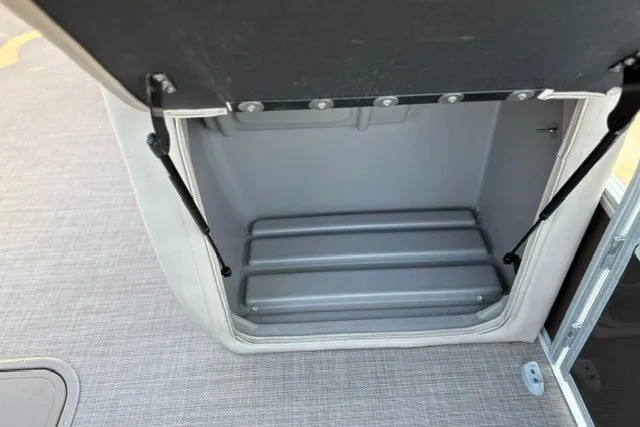 Slide: The Image of Storage compartment in 2020 Sun Tracker SportFish 22 XP3 boat, featuring durable interior design. - 30