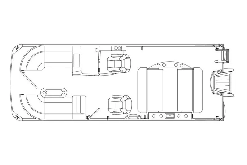 Slide: The Image of Manufacturer Provided Image: Floor plan of 2026 Premier 230 Sunsation RL - CL pontoon boat. - 8