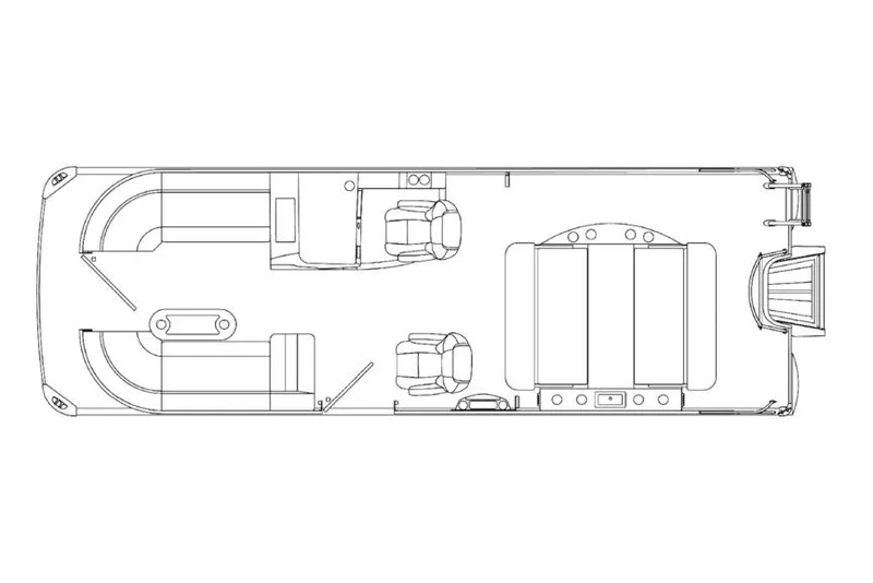 Slide: The Image of Manufacturer Provided Image: Floor plan of 2026 Premier 250 Sunsation RL - CL pontoon boat. - 8