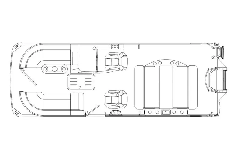 Slide: The Image of Manufacturer Provided Image: Floor plan of 2026 Premier 230 Solaris RL - CL pontoon boat. - 11