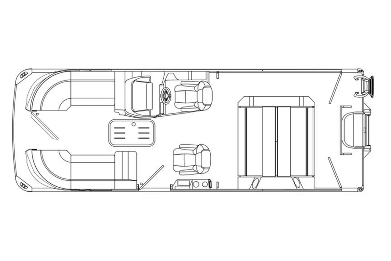 Slide: The Image of Manufacturer Provided Image: Floor plan of 2026 Premier 230 Intrigue GT RLO - CL pontoon boat. - 13