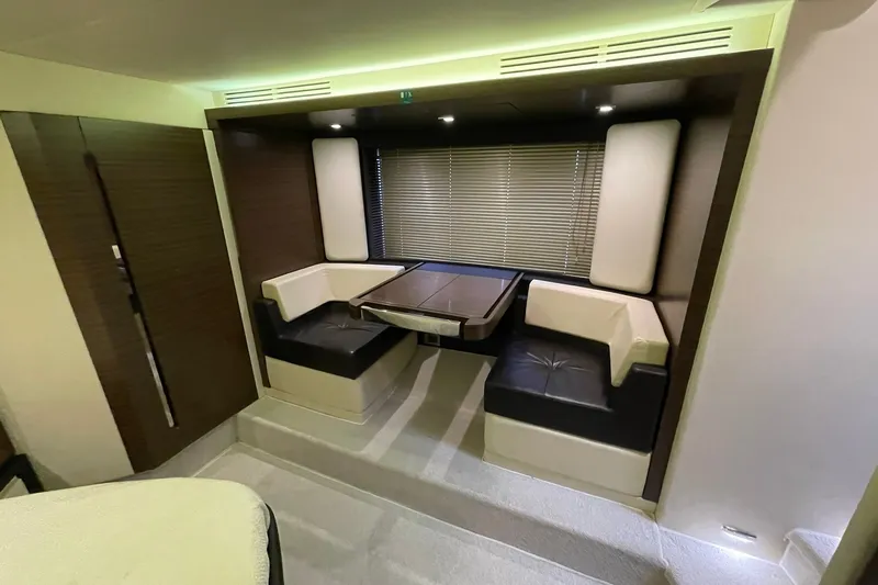 Slide: The Image of MASTER STATEROOM SETEE TO PORT WITH BLINDS DOWN FOR PRIVACY - 40