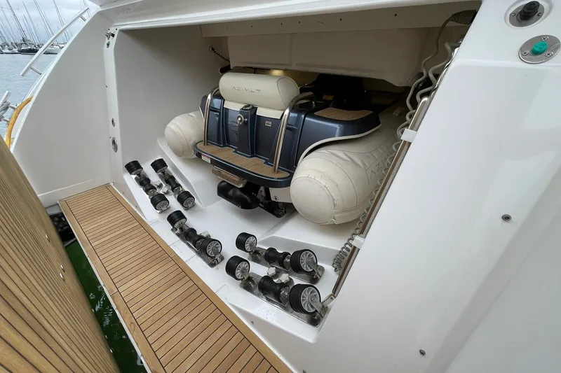 Slide: The Image of WILLIAMS JET TENDER IN AFT GARAGE!! - 85