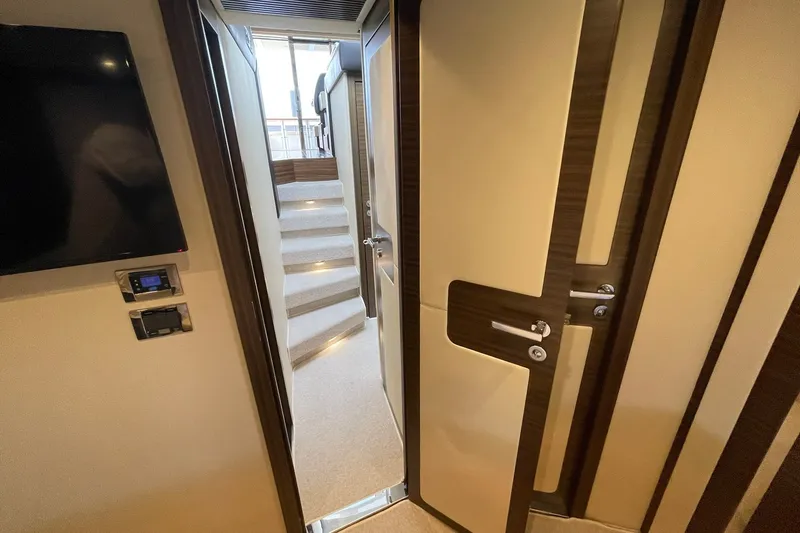 Slide: The Image of COMPANIONWAY VIEW LOOKING AFT FROM VIP/GUEST STATEROOM - 53