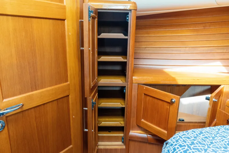 Slide: The Image of Wooden interior cabinetry on a 2009 Grand Banks 45 Eastbay SX yacht. - 74