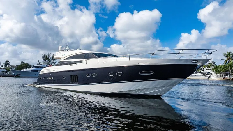 Slide: The Image of Luxury Princess V78 yacht cruising on a sunny day, 2010 model. - 2