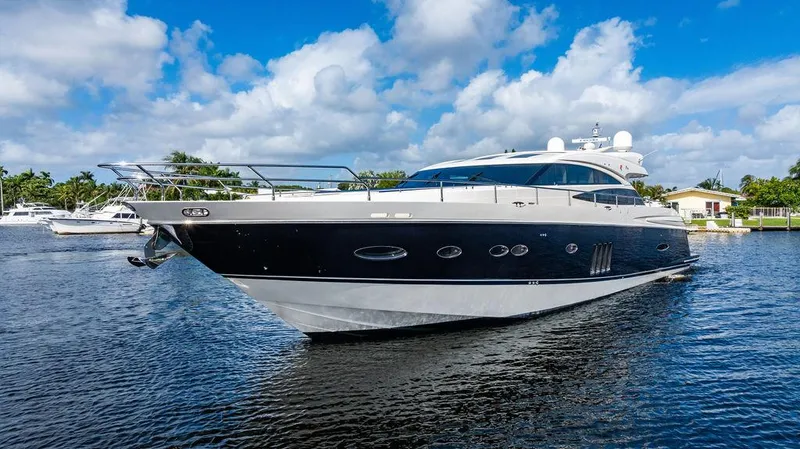 Slide: The Image of 2010 Princess V78 yacht cruising on a sunny day. - 14