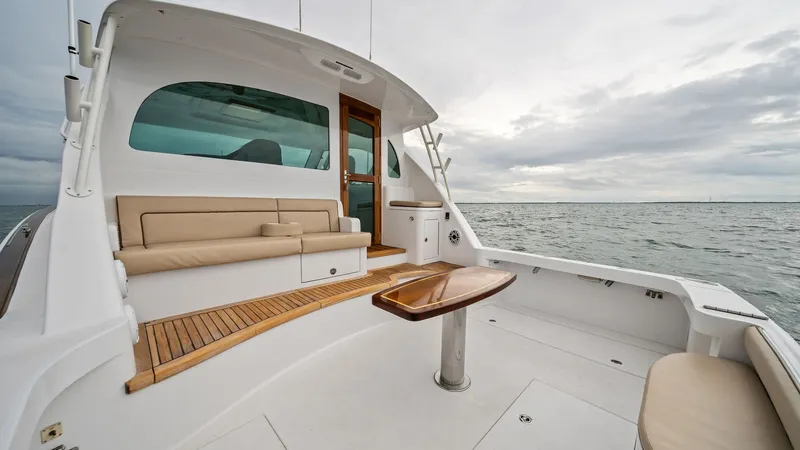 Slide: The Image of Spacious Aft Deck with Seating - 44