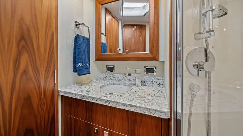 Slide: The Image of Elegant Bathroom with Wood Accents - 21