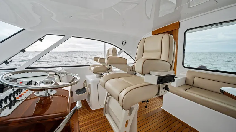 Slide: The Image of Helm Station with Captain's Chairs - 32