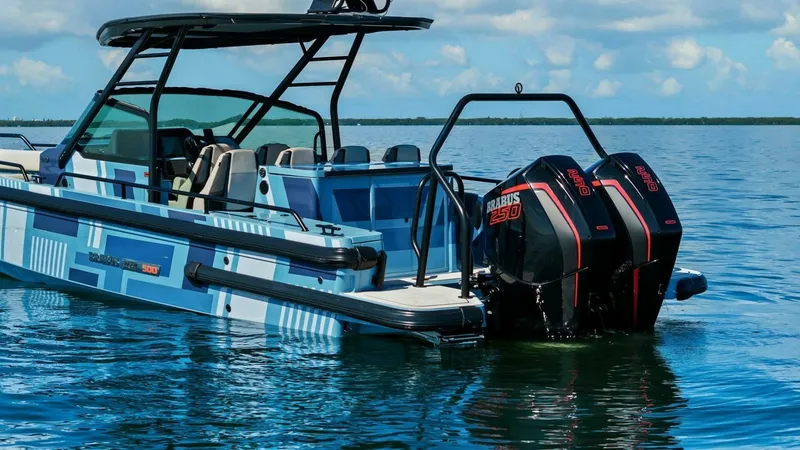Slide: The Image of 2022 Axopar Brabus Shadow 500 TT - Port 3/4 Stern - 42