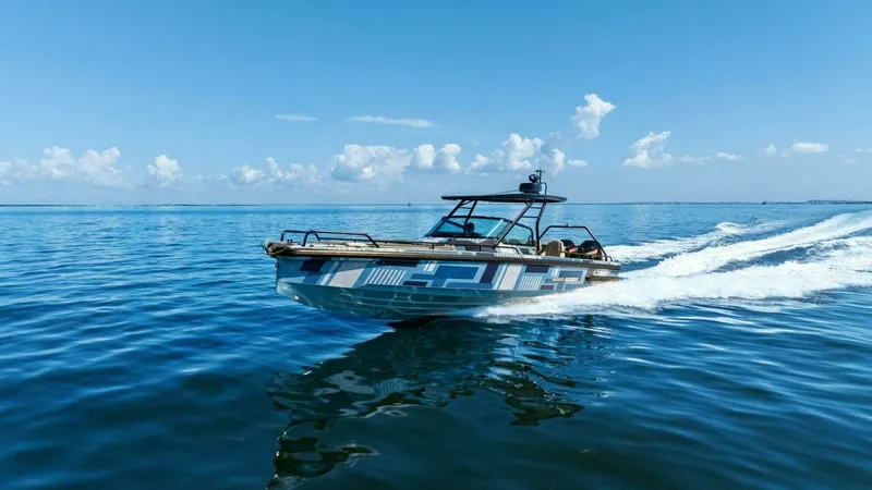 Slide: The Image of 2022 Axopar Brabus Shadow 500 TT - Port 3/4 Bow - 46