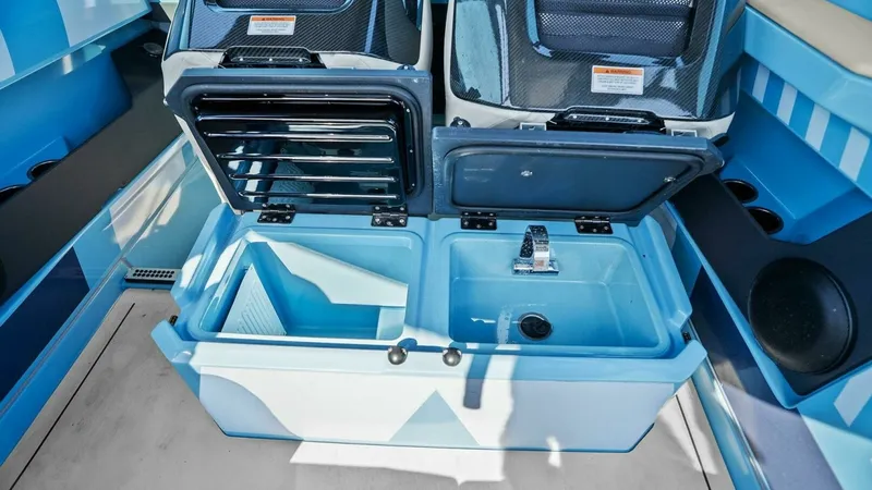 Slide: The Image of 2022 Axopar Brabus Shadow 500 TT - Under Seat Cooler & Sink - 14