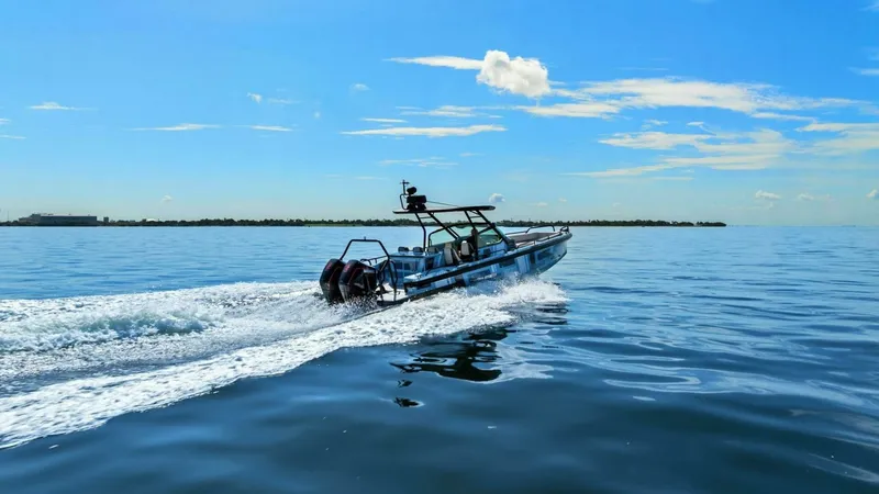 Slide: The Image of 2022 Axopar Brabus Shadow 500 TT - Starboard 3/4 Stern - 49