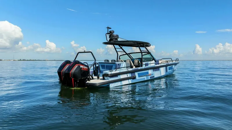 Slide: The Image of 2022 Axopar Brabus Shadow 500 TT - Starboard 3/4 Stern - 37