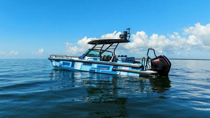Slide: The Image of 2022 Axopar Brabus Shadow 500 TT - Port 3/4 Stern - 36