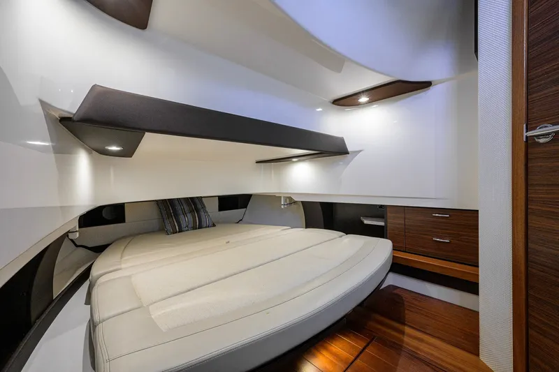 Slide: The Image of Luxurious cabin interior of 2020 Pursuit S 368 Sport boat with modern design. - 33