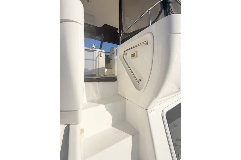 Slide: The Image of Staircase on 2003 Cruisers Yachts 4450 Express Motoryacht, leading to upper deck. - 7