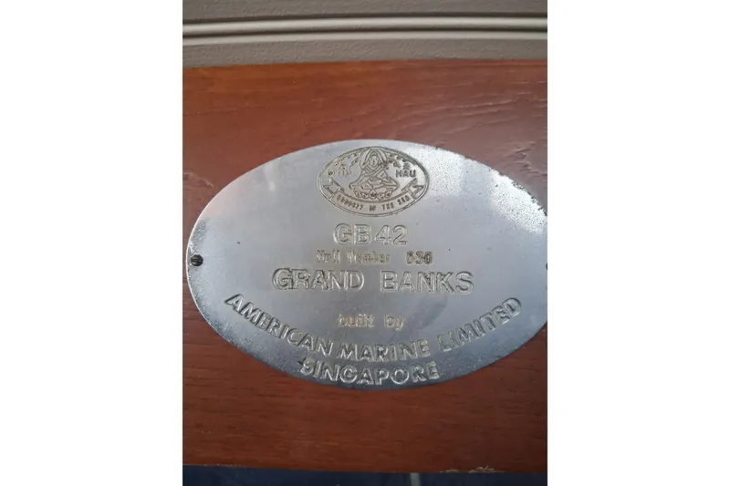 Slide: The Image of 1979 Grand Banks 42 Classic nameplate by American Marine Limited, Singapore. - 13