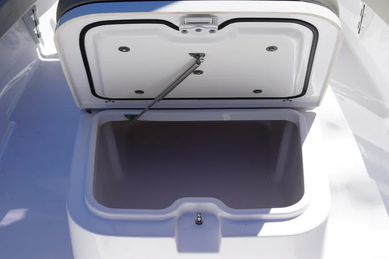 Slide: The Image of Open storage compartment on 2024 Sportsman Masters 267OE Bay Boat. - 46