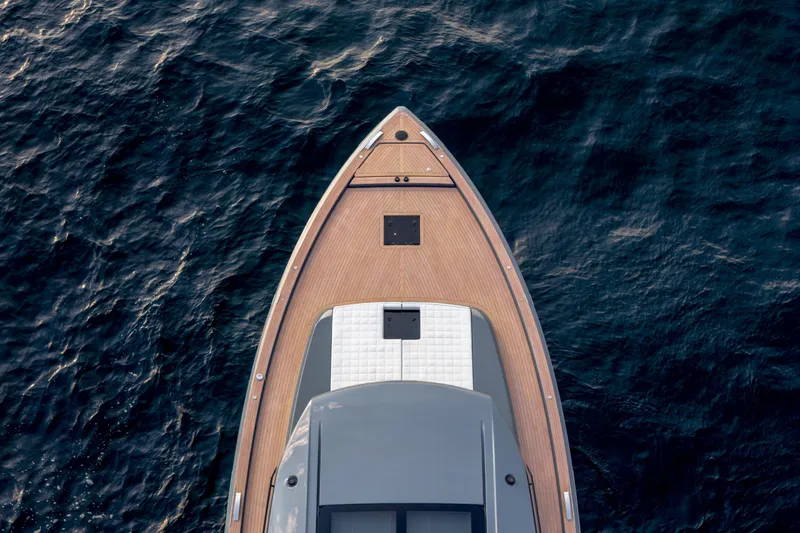 Slide: The Image of Aerial view of 2023 Pardo Yachts GT52 on open water. - 10