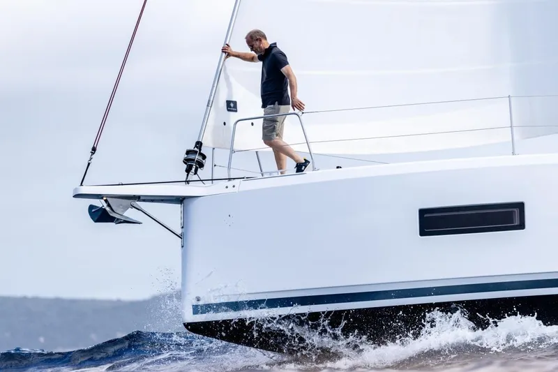 Slide: The Image of Man on Jeanneau Sun Odyssey 455 yacht, sailing in open waters, 2027 model. - 41