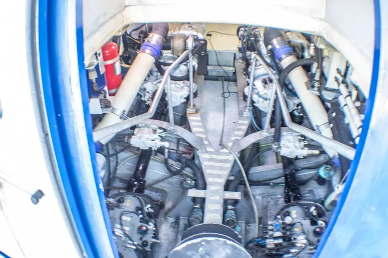 Slide: The Image of Engine compartment of 2013 Silver Ships Inc Barrows 60, showcasing mechanical components and systems. - 37