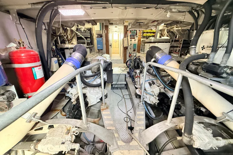 Slide: The Image of Engine room of 2013 Silver Ships Inc Barrows 60, showcasing machinery and equipment. - 44