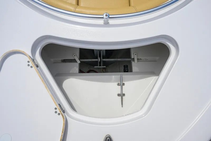 Slide: The Image of 2024 Sportsman Open 232 Center Console anchor storage compartment, featuring a sleek design. - 46