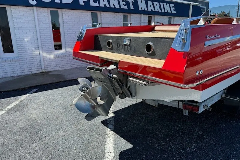 Slide: The Image of Red 2007 Frauscher 686 Lido boat at Cold Planet Marine dealership. - 31