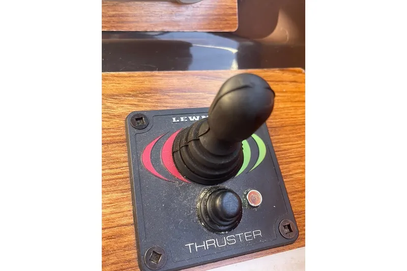 Slide: The Image of Joystick control for Lewmar thruster on 2018 Ranger Tug R-27 boat. - 12