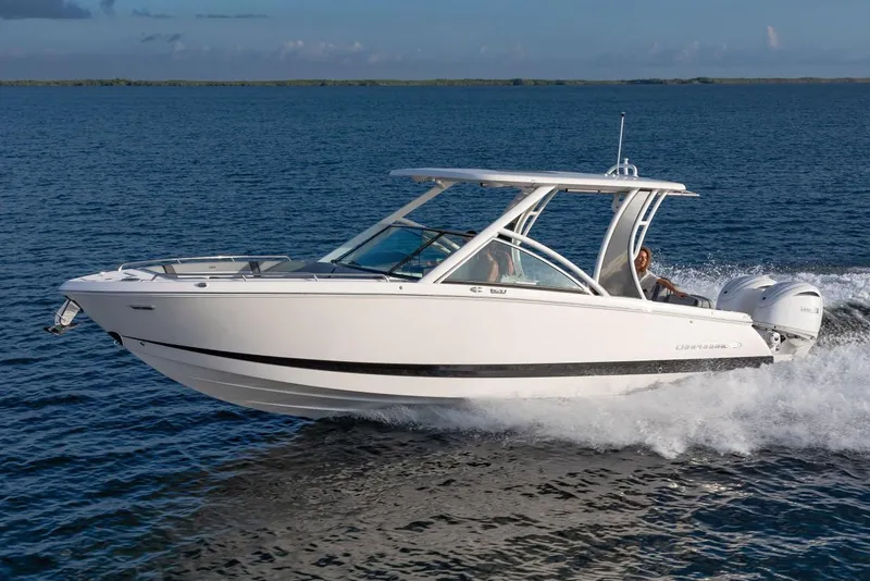 The Image of Manufacturer Provided Image: 2025 Chaparral 310 OSX boat cruising on open water. - 0
