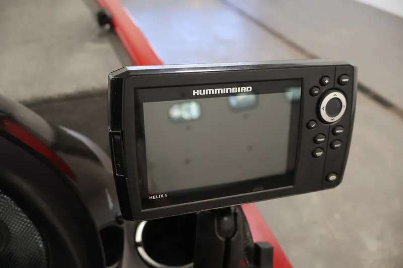 Slide: The Image of Humminbird Helix 5 fish finder on 2019 Tracker Pro 170 boat. - 23