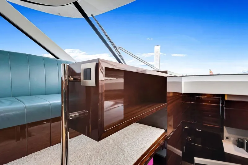 Slide: The Image of Luxurious interior of 2021 Steeler 60S yacht with sleek design and modern furnishings. - 74