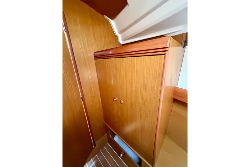 Slide: The Image of Wooden interior cabinet on 2007 Jeanneau Sun Odyssey 42 DS sailboat. - 80